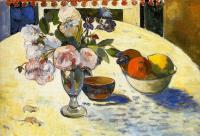 Gauguin, Paul - Flowers in a Fruit Bowl